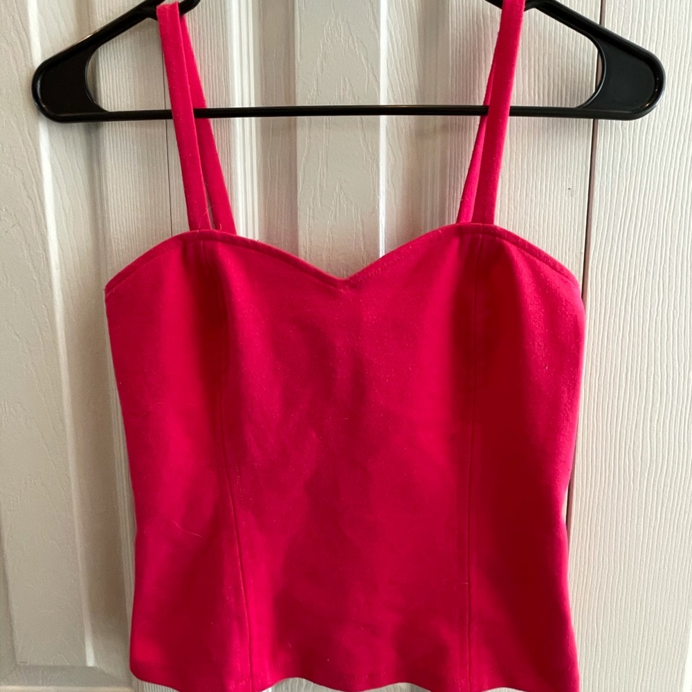 Hot pink bustier